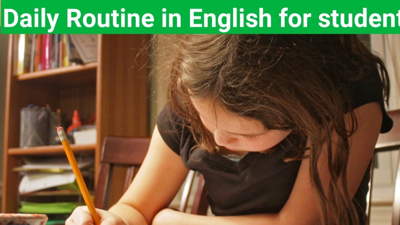 Daily routine in english for students